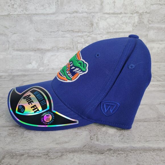 Top of the World One Fit University of Florida Gator Hat Fitted Size M/LG Blue - Picture 2 of 11